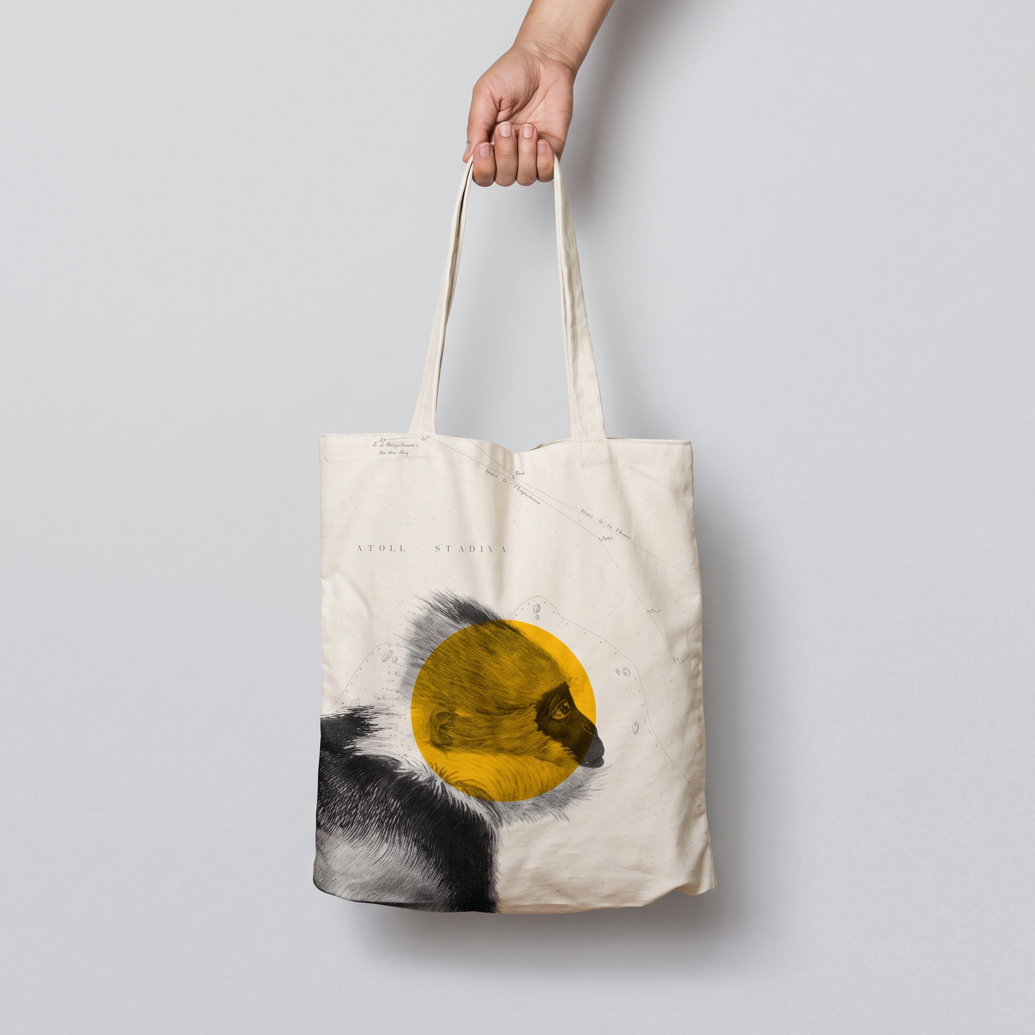 Herbin, tote bag au singe