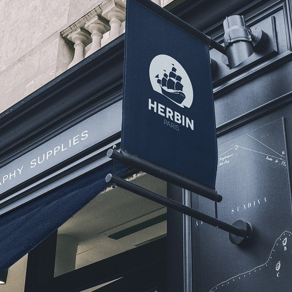 Herbin, enseigne de la boutique