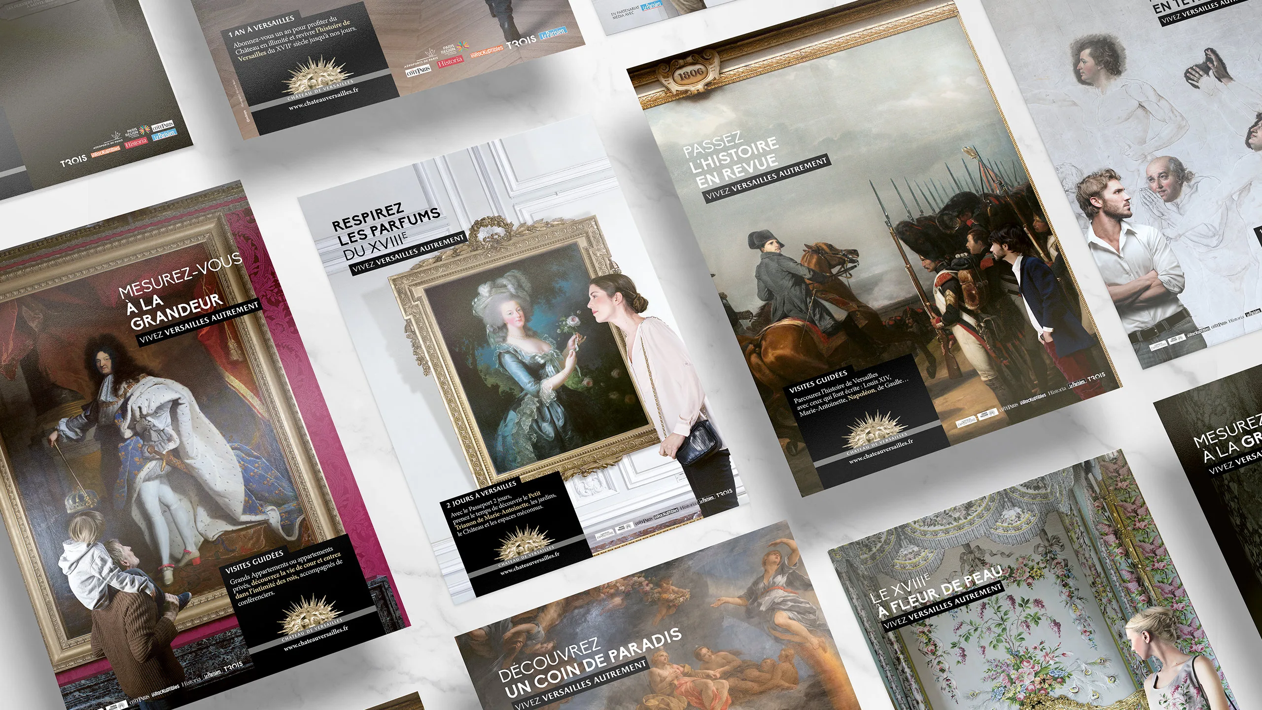 Château de Versailles, les visuels de la campagne Vivez Versailles autrement